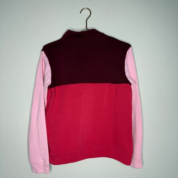 Crewcuts J Crew Girls Sweater XXL Colorblock Crewneck Quarter Zip Fleece Casual - Picture 5 of 5
